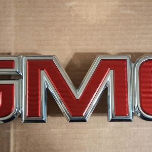 2014-2018 GMC  Red Chrome Letter Emblem Badge